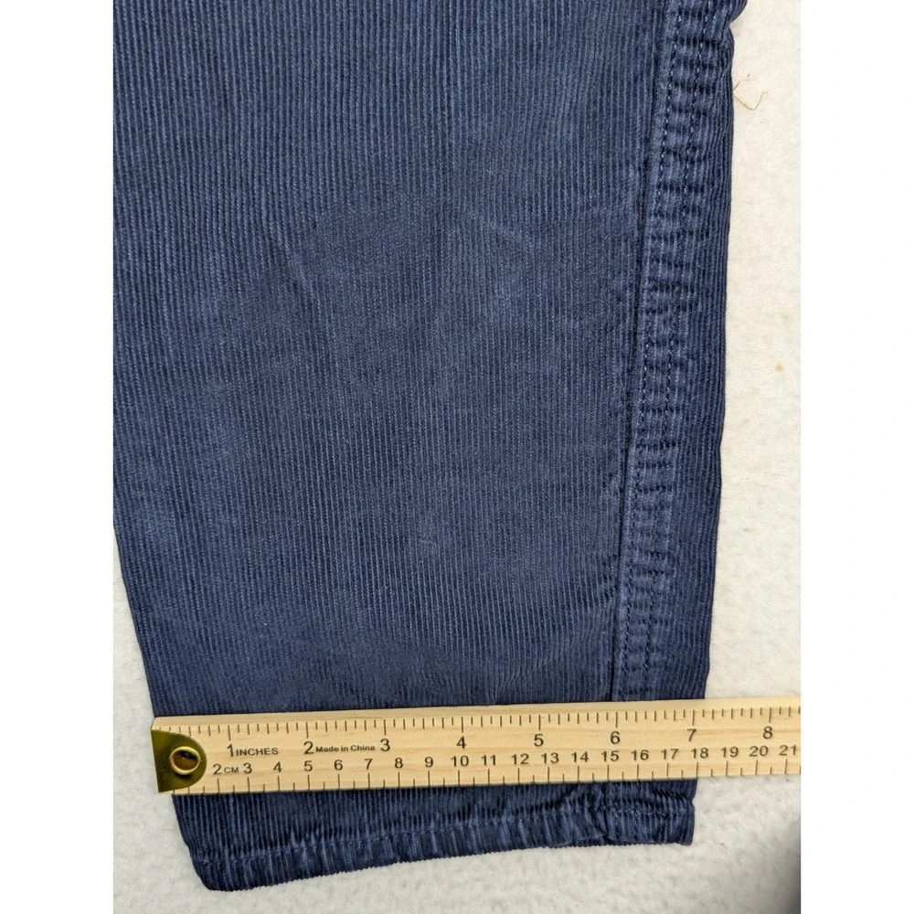 Banana Republic Mens Navy Blue Corduroy Slim Fit Pima Cotton Chino Pants 32x30